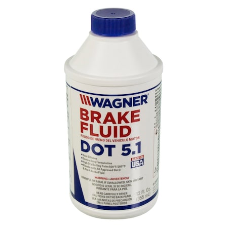 Wagner Brakes Dot 5 Brake Fluid 12 Oz Brake Fld 12 Oz, Fc133300 FC133300